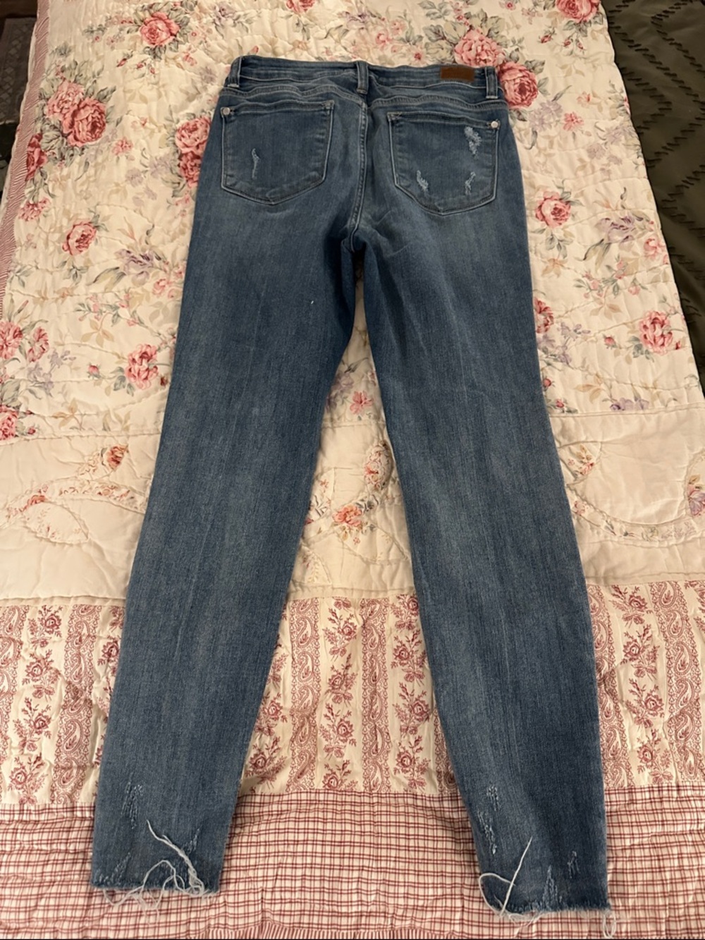 Judy Blue Medium Wash Distressed Skinny Jeans - Picture 7 of 9
